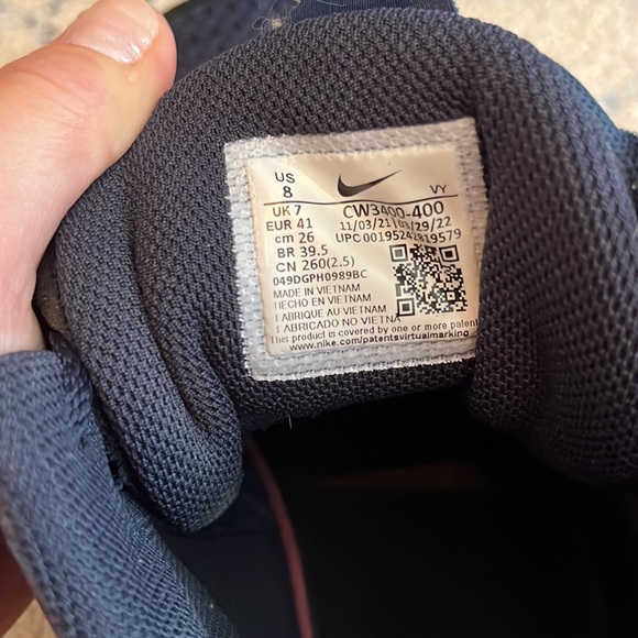 Nike KD Navy Sneakers, Size 8 - Picture 4 of 6